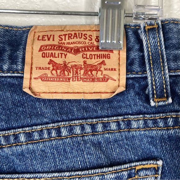 Vintage 90s Levi's 550 Baggy Tapered Fit Mom Jeans Blue Baggy High Waist Mexico - Picture 14 of 16